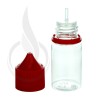 V3 - 30ML PET Plastic CLEAR STUBBY CHUBBY GORILLA BOTTLE W/ CRC/TE SOLID RED CAP(1000/case) alternate view