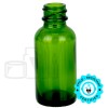 1oz Green Glass Boston Round Bottle 20-400(360/case) alternate view
