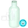 2oz Shiny White Glass Boston Round Bottle 20-400(240/case)
