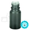 10ml Matte Black Glass Euro Round Bottle 18-415 - 540/case