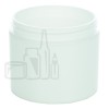 4oz Straight Base Solid White PP Double Wall Jar - 70-400(128/case)