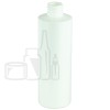 8oz HDPE Plastic White Cylinder Bottle 24-410(184/case)