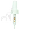 NON CRC Dropper - White with Measurement Markings on Pipette - 58mm 18-410(1400/case)