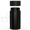 6oz PET Plastic Spiral Container TE/CRC Solid Black with Solid Black Cap(300/cs) alternate view