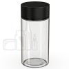 6oz PET Plastic Spiral Container TE/CRC Clear with Solid Black Cap(300/cs) alternate view