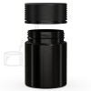 4oz PET Plastic Spiral Container TE/CRC Solid Black with Solid Black Cap(400/cs) alternate view