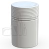 4oz PET Plastic Spiral Container TE/CRC Solid White with Solid White Cap(400/cs) alternate view
