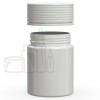 4oz PET Plastic Spiral Container TE/CRC Solid White with Solid White Cap(400/cs) alternate view