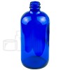 16oz Cobalt Blue Glass Boston Round Bottle 28-400(60/case)