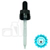 CRC/TE Super Dropper with PP PLASTIC Pipette - Black - with Markings - 91mm 18-415(1400/case)