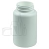 225cc White HDPE Plastic Packer Bottle 45-400 - 225/case