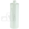 16oz Natural HDPE Plastic Cylinder Round Bottle 24-410(189/case)