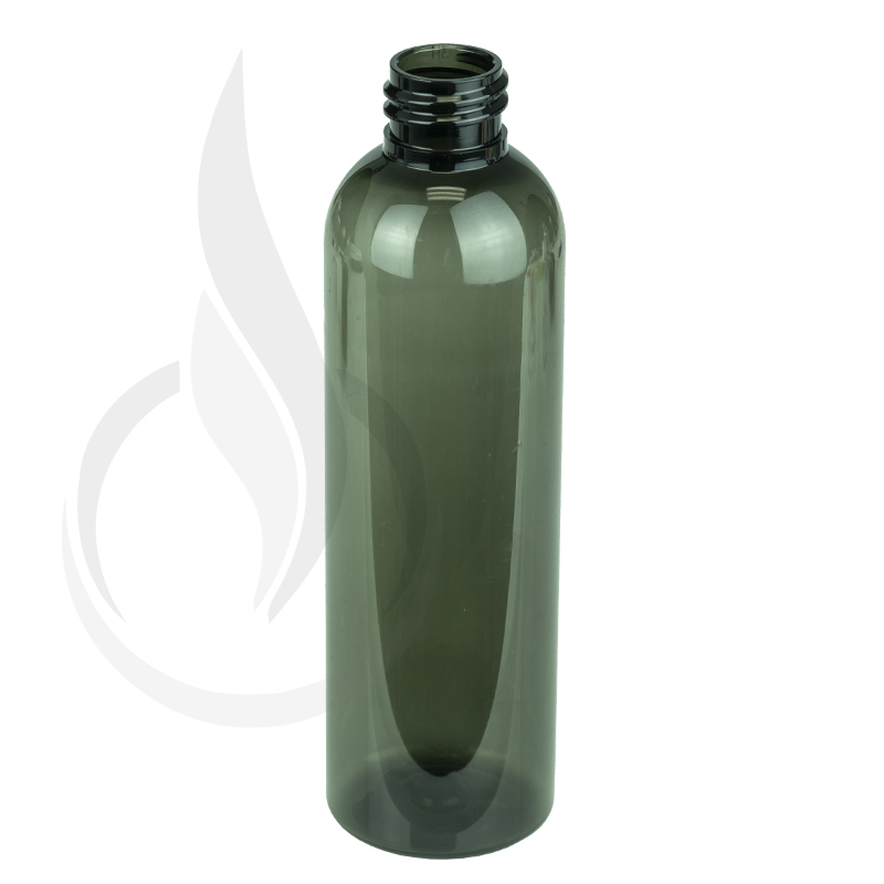 4oz Smoke Black Cosmo Round PET Plastic Bottle 20-410(550/case)