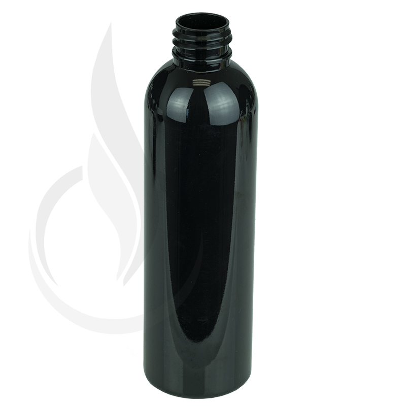 120ml Black Cosmo Round PET Plastic Bottle 20-410