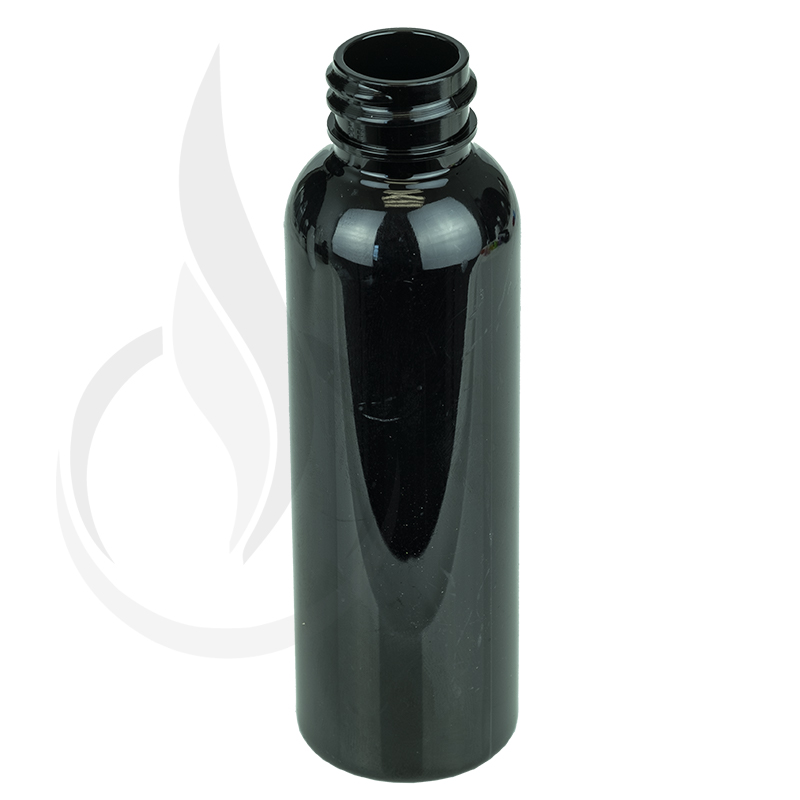 2oz BLACK Cosmo PET Plastic Bottle 20-410(1230/case)
