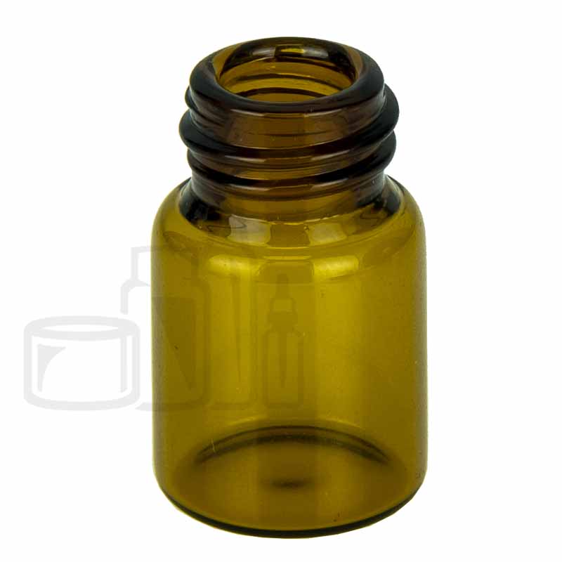 2ML Amber Glass Dram Vials - Liquid Bottle Storage Containers - Identify  Diagnostics