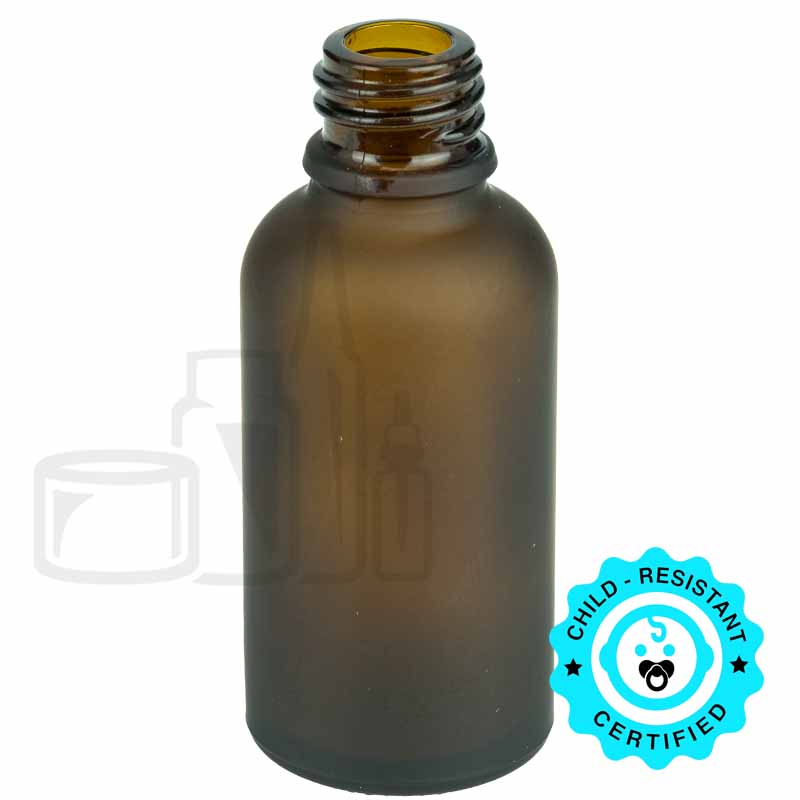 30ml FROSTED AMBER Glass Euro 18-415 *330*