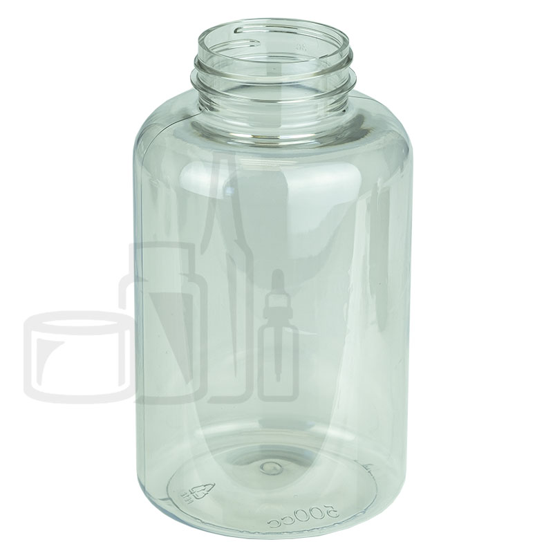 500cc Clear PET Plastic Packer Bottle 45-400(170/case)