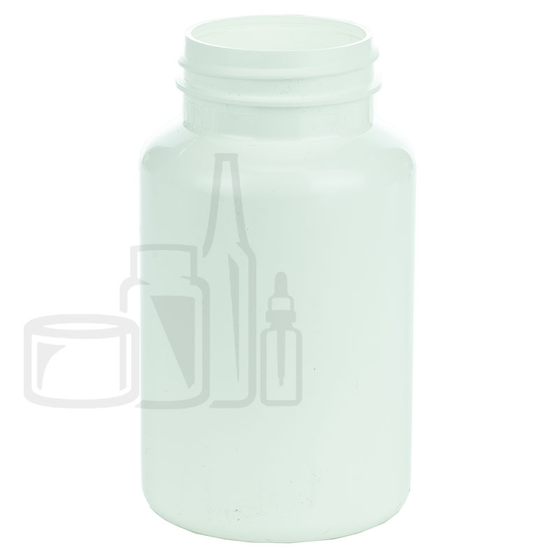200cc White HDPE Plastic Packer Bottle 38-400(270/case)