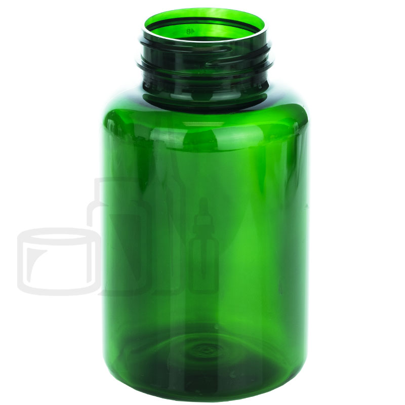 300cc Green PET Plastic Packer Bottle 45-400(240/case)