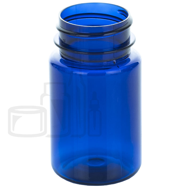 60cc Cobalt Blue PET Plastic Packer Bottle 33-400