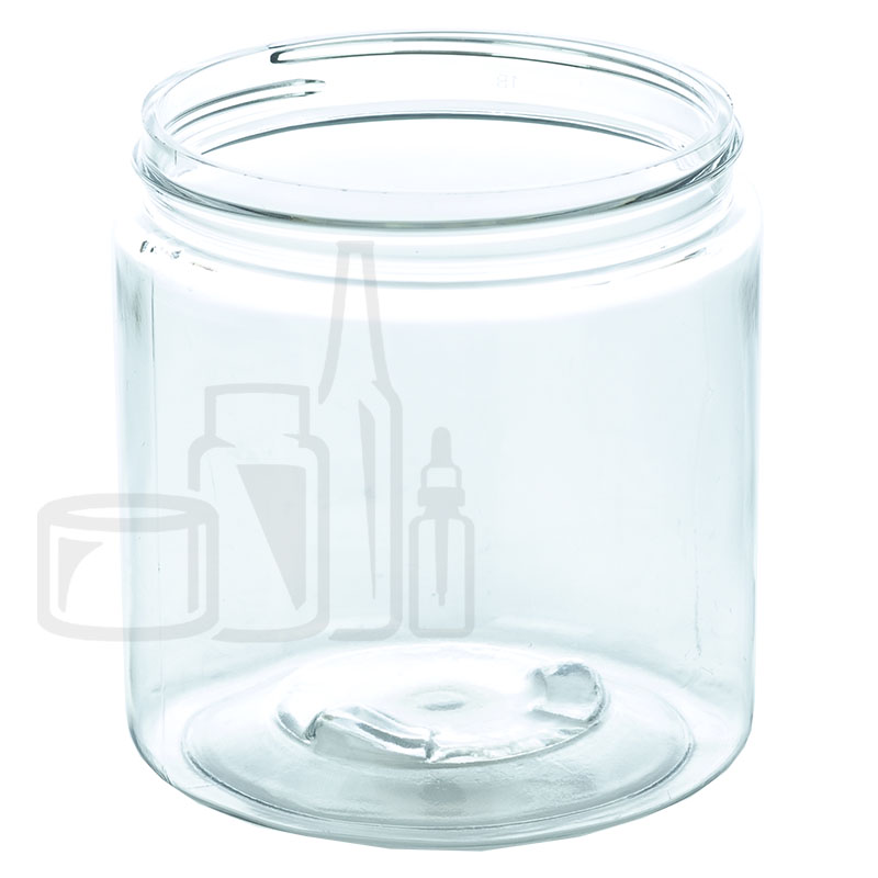 8oz PET Plastic SS Jar - Clear - 70-400(260/case)