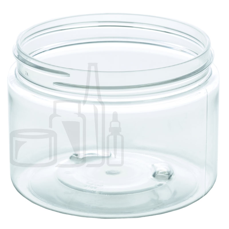 12oz PET Plastic SS Jar - Clear - 89-400(280/case)