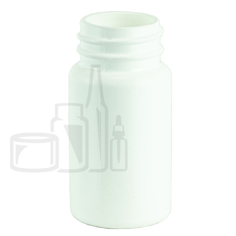 60cc White HDPE Plastic Packer Bottle 33-400(1050/case)
