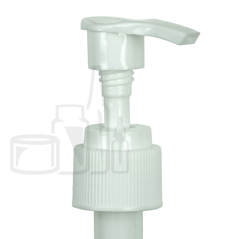 Stocked Lotion Bottle Pump - Lock Down - Ribbed - 24/410