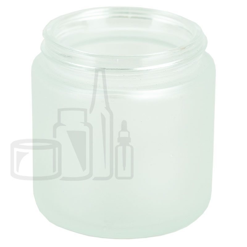 4oz Frosted Glass Straight Sided Jar 58-400 (105/case)