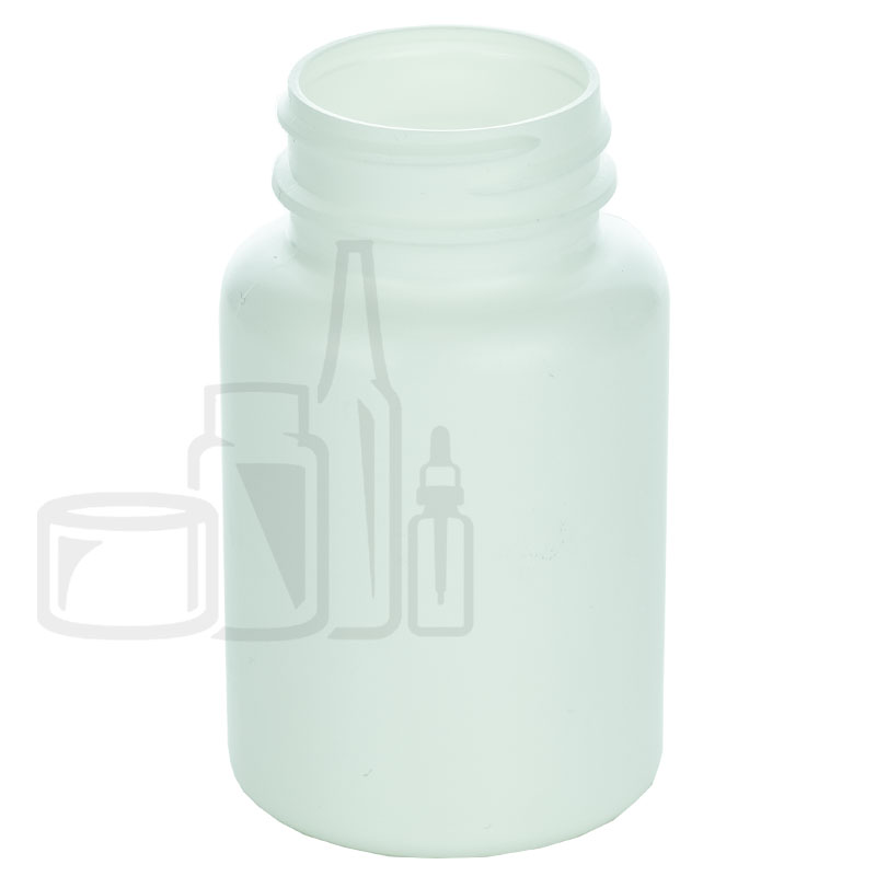 120cc White HDPE Plastic Packer Bottle 38-400(605/case)