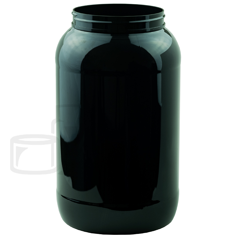food grade black protein powder jar