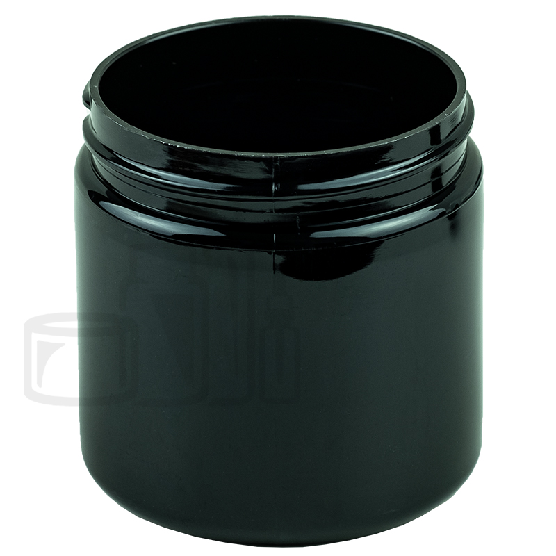 4oz PET Plastic SS Jar - Black - 58-400(250/cs)