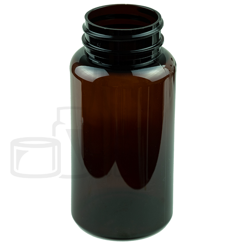 150cc Light Amber PET Plastic Packer Bottle 38-400 (400/case)