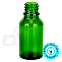 10ml Green Glass Euro Round Bottle 18-415(768/cs)