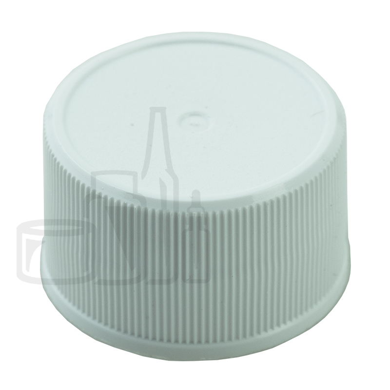 White CT Ribbed PP Closure w/Foam Liner - 28/400(6000/cs)