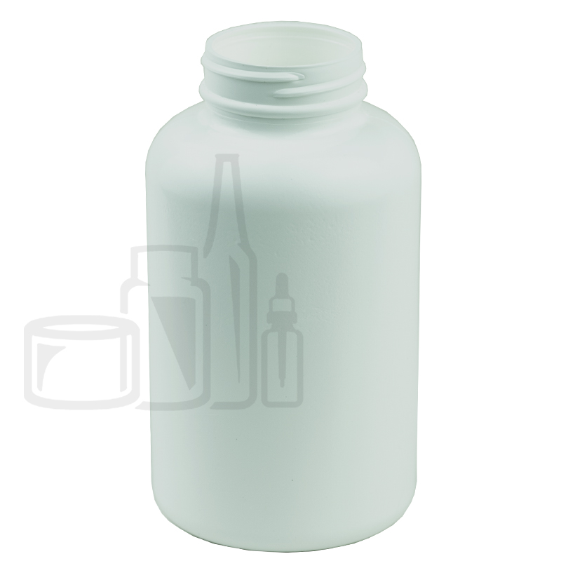 400cc White HDPE Plastic Packer Bottle 45-400 (144/cs)