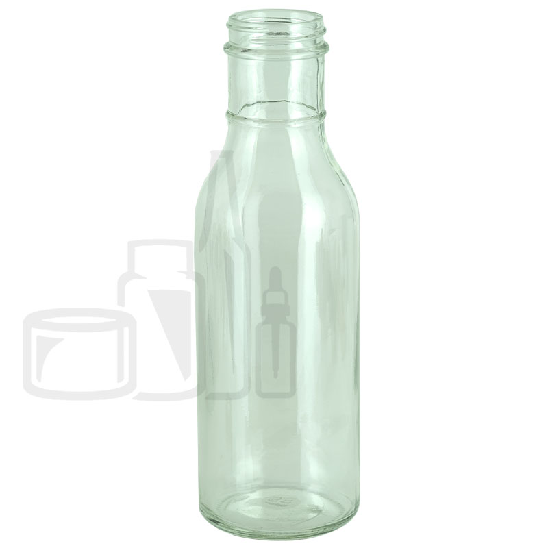 12oz Flint Glass Ring Neck Sauce Bottle 38-400