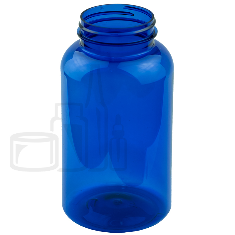 500cc Cobalt PET Plastic Packer Bottle 53-400(140/case)