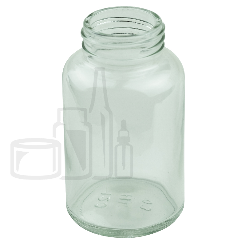 120cc Clear Glass Packer Bottle 38-400(144/case)