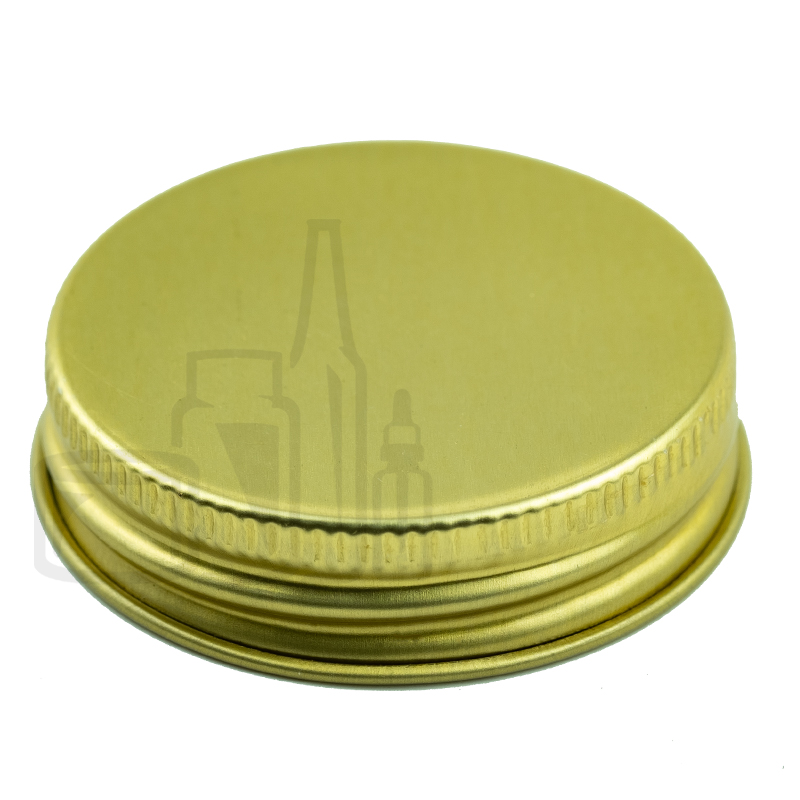 Gold Metal Lid - 45/400 with HIS Liner (2,500/case)