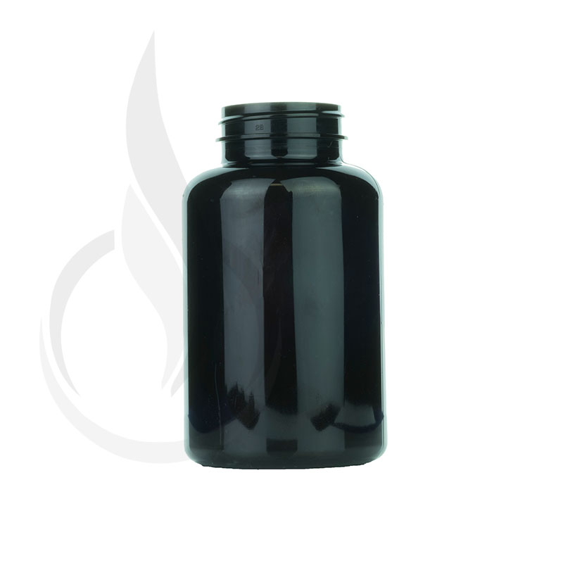 300cc Dark Amber PET Plastic Packer Bottle 45-400